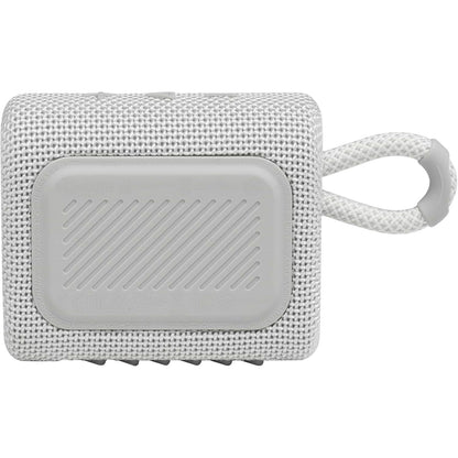 JBL Go 3 IP67 Waterproof Portable Bluetooth Speaker, Big Audio & Punchy Bass, 5-Hour Playtime, USB-C Fast Charge, Rugged Fabric Design with Carry Loop for Outdoor Travel Beach Shower