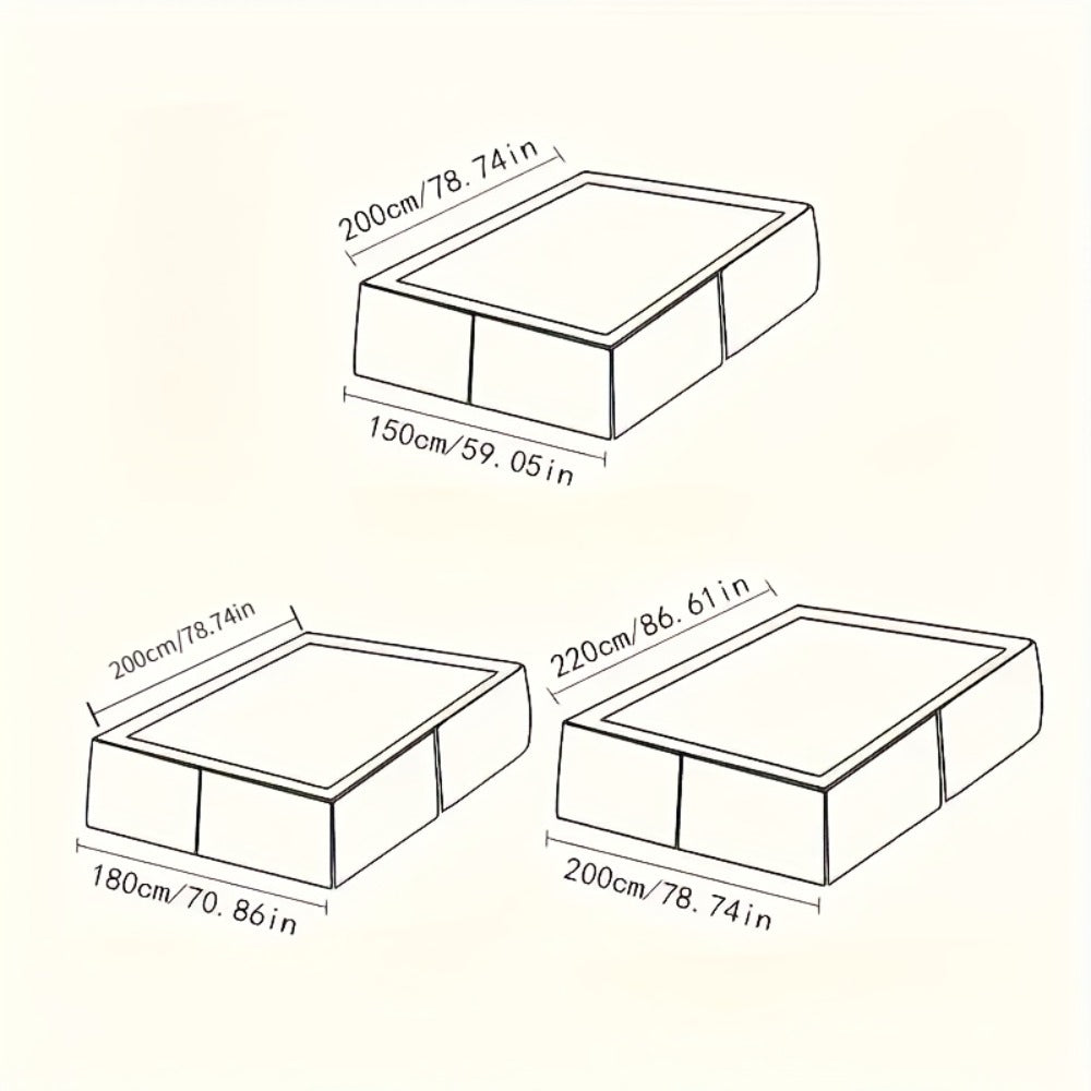 Three-Piece Floral Ruffle Bed Skirt Set with Two Pillowcases in Five Designs and Three Bed Sizes