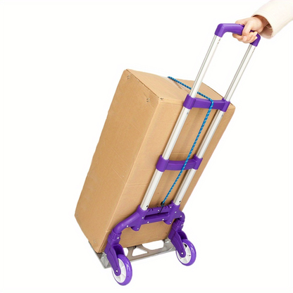 Folding Aluminum Hand Truck & Dolly 165 lbs Capacity, Lightweight Collapsible Cart for Home, Office, Automotive and Travel Use, 4 Colors