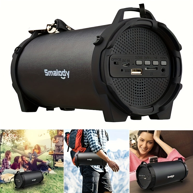 Rechargeable Wireless Boombox Speaker with 3.5mm AUX Input & USB Port – Loud Stereo Sound, 2000mAh Battery, 5H Playtime, Outdoor Indoor Party Home Speaker System
