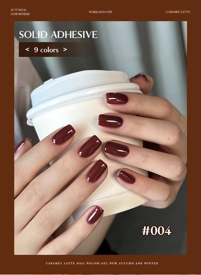 Gel Nail Polish – Set 9 Colors Autumn Harvest High Saturation Soak-Off LED — Alcohol-Free Long-Lasting Solid Kit with Light Therapy Pen…