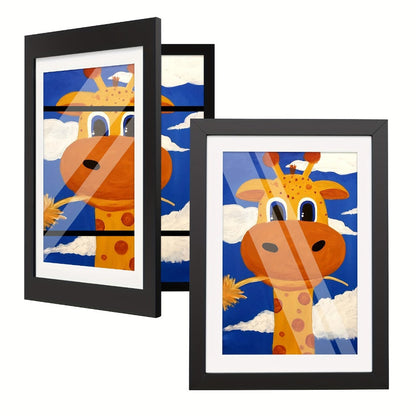 Kids Art Frame Changeable Front-Opening Display, Children Artwork Picture Frame for 8.5x11 & 10x12.5 Drawings