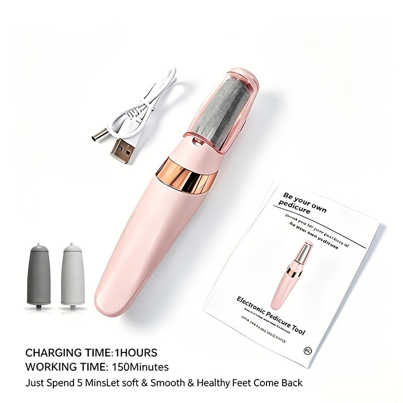 Electric Foot Callus Remover with 10pcs Pedicure Set, IPX7 Waterproof Rechargeable Foot Grinder, Multi-Speed LCD Display Electric Foot File for Dead Skin, Cracked Heels & Smooth Feet – Pink, White, Black