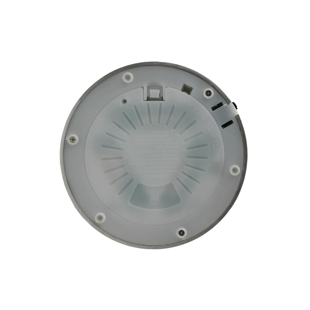 Candle Holder LED Swirl Globe Pedestal with Acrylic Water Chamber, Top Candle Tray and Silver, Gold or Santa Options