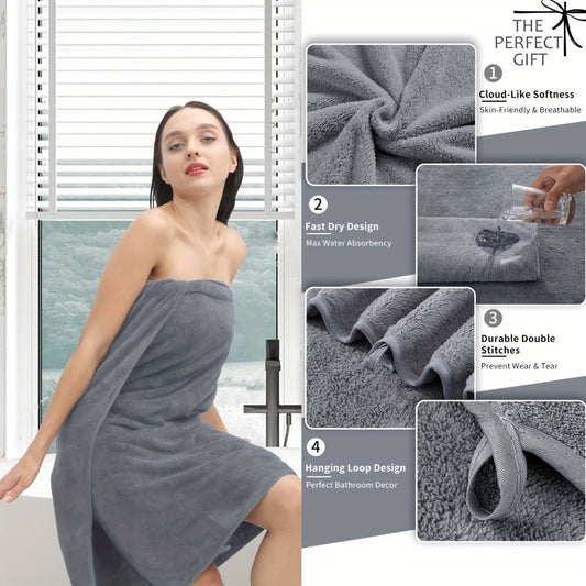 Bath Towels Set 8 Piece 750GSM Oversized 35 x 70 Inch Sheets in 15 Color Options for Home and Guest Use