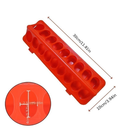 Chicken Feeder and Waterer Set | 18-Hole Anti-Spoil Trough Feeder + Automatic Water Dispenser for Chicks, Brooder & Backyard Poultry – 2-Piece Multi-Hole Bird Feeder Kit