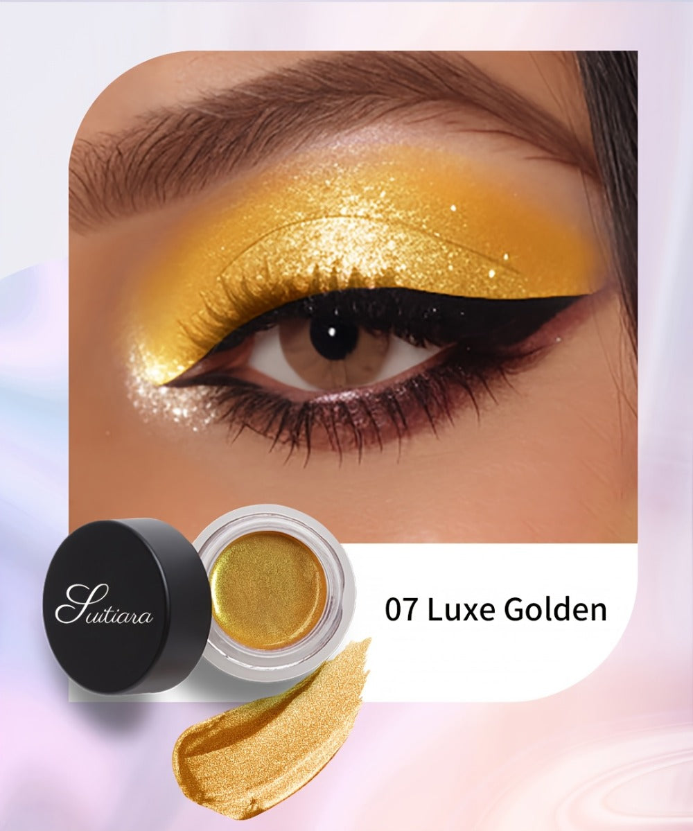 Shimmer Jelly Eyeshadow 2 Pack – Icy Cool Tone Frosty Glow Gel Eye Makeup, Long-Lasting Non-Creasing Blendable Formula, High Shine Luminous Finish for Holiday Party Glam