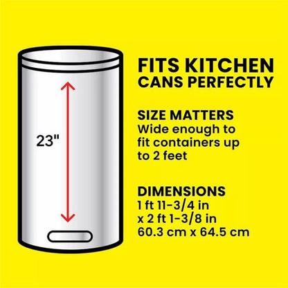 13 Gallon Kitchen Trash Bags 160 Count - Drawstring Tall Kitchen Garbage Bags Fragrance Free Leak Proof Heavy Duty