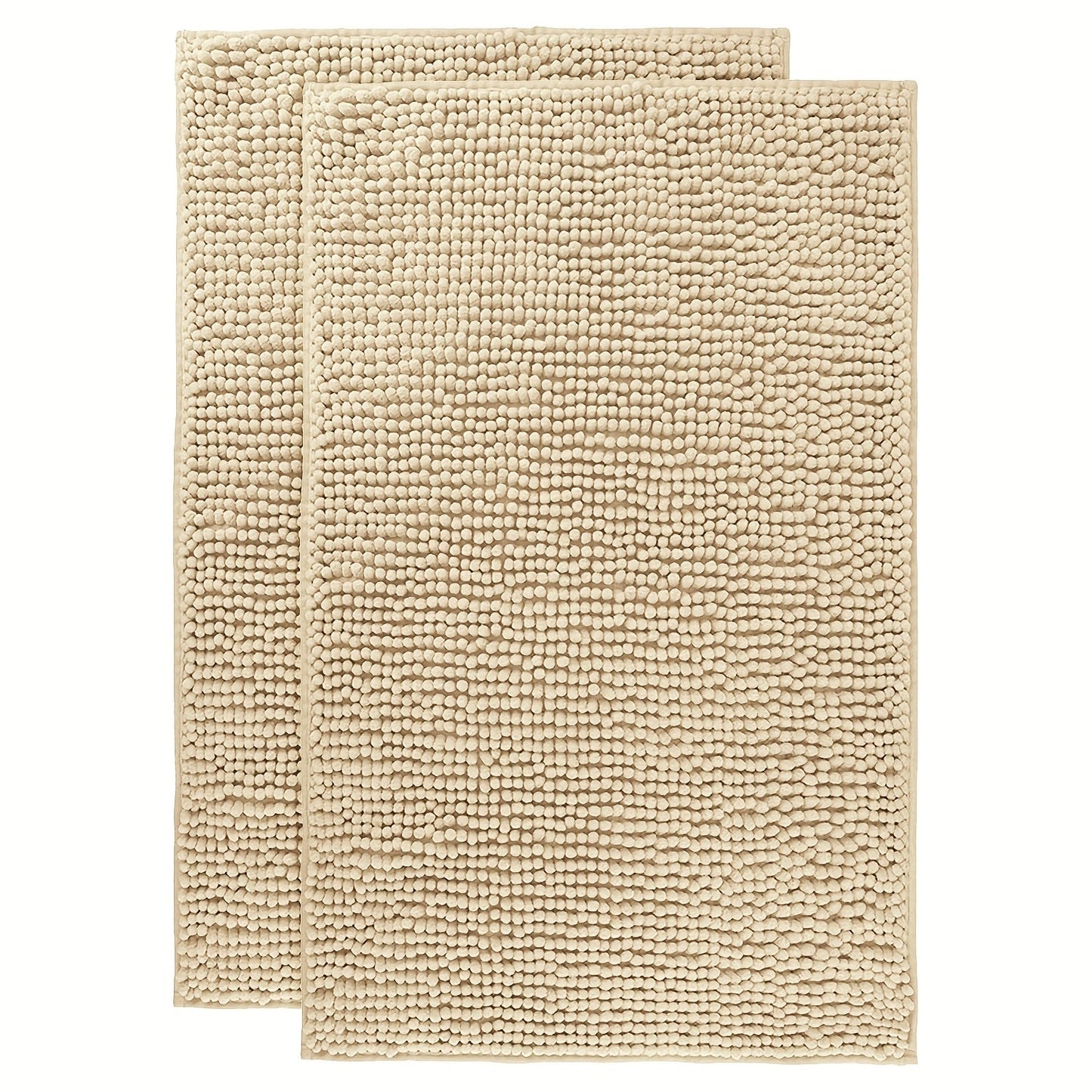 Chenille Bath Rug Extra Thick Soft Absorbent Non-Slip Bathroom Mat Machine Washable, Multiple Sizes & Colors