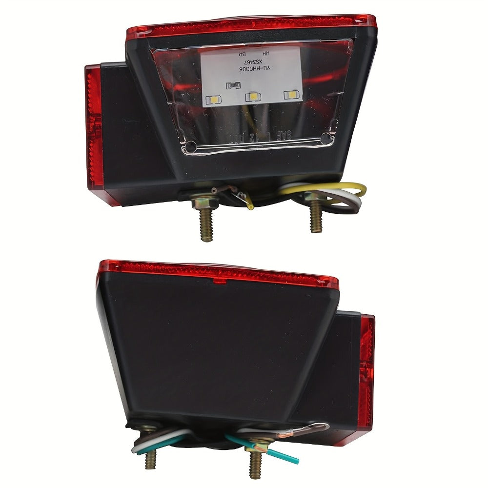 Trailer LED Light Kit 12V – Stop Turn Tail Brake License Plate & Side Marker Lights with Connectors for Trailers Under 80" – Boat Truck Camper RV Utility Trailer