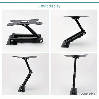 Slim Low Profile TV Wall Mount 26-57 Inch 66 lbs – Full Motion Articulating Dual Arms Swivel Tilt Extend, VESA Compatible, Easy Installation, Black Bracket for Small Mid-Size Flat Screen TVs