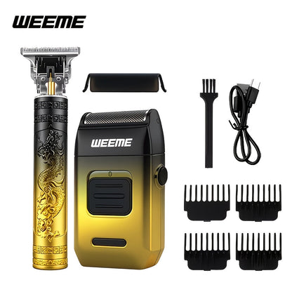 Hair Clippers & Trimmers WEEME Two- or Four-Piece Sets with USB Charging, Guide Combs and Five Source Options