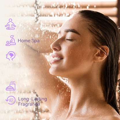 Shower Steamers Gift Set 6 Pcs Individually Wrapped - Natural Essential Oil Aromatherapy Shower Tablets Eucalyptus Lavender Mint Citrus Jasmine, Long-Lasting Spa Shower Bombs for Women & Men
