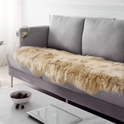 Soft Fluffy Wavy Area Rug Imitation Plush Carpet for Living Room Bedroom Modern Decorative Non-Slip Floor Mat Multi-Size Options
