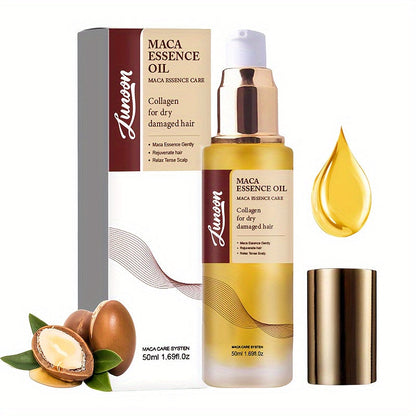 Argan Oil Hair Mask Deep Conditioning Treatment with Collagen | Cold Press Moroccan Oil for Dry Frizzy Curly Fine Hair | Long-Lasting Moisture Repair 1.69oz