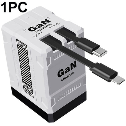 USB-C Wall Charger with Integrated Dual Cables in Single or Two-Piece Packs and Multiple Colors