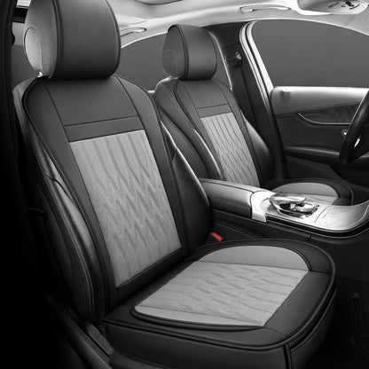 Car Seat Covers Front Pair with Full-Surround High-Back Design and Fifteen Color or Pattern Options