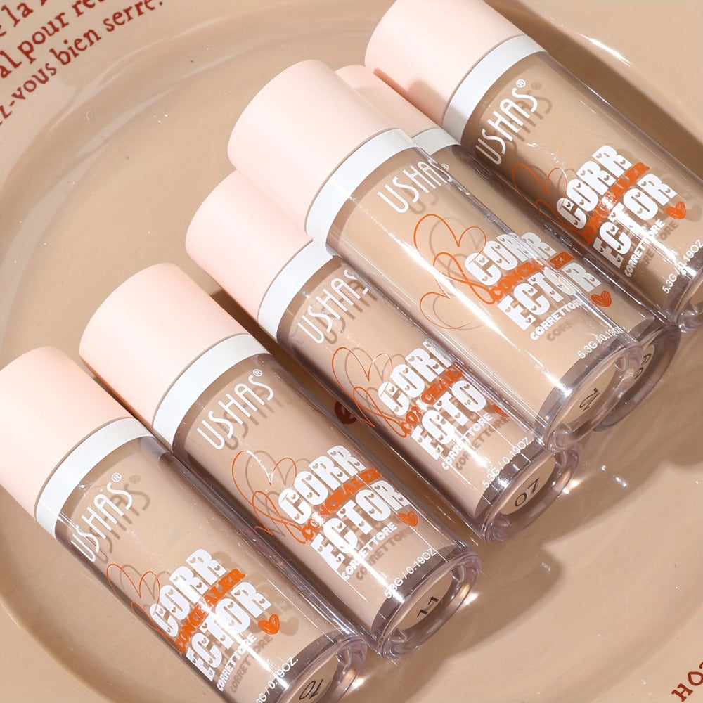 Liquid Concealer with Doe-Foot Applicator, 5.3 g Net Weight and 12 Numbered Shade Options from #01 to #12