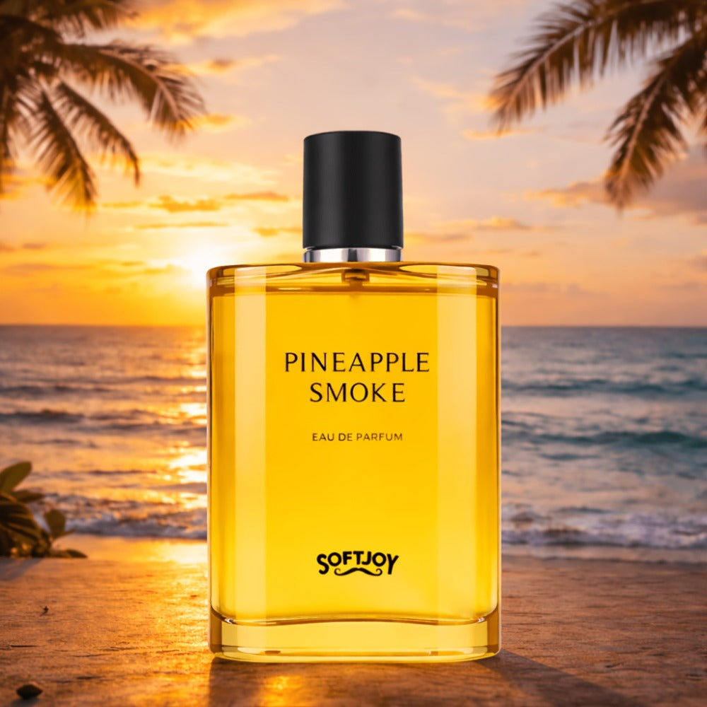 Perfume for Men in 3.04 oz Gold Bottle with Pineapple, Blackcurrant, Birch and Smoky Scent Profile