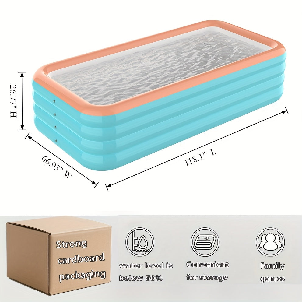 Inflatable Pool | Large Family Backyard Outdoor Summer Party Kids