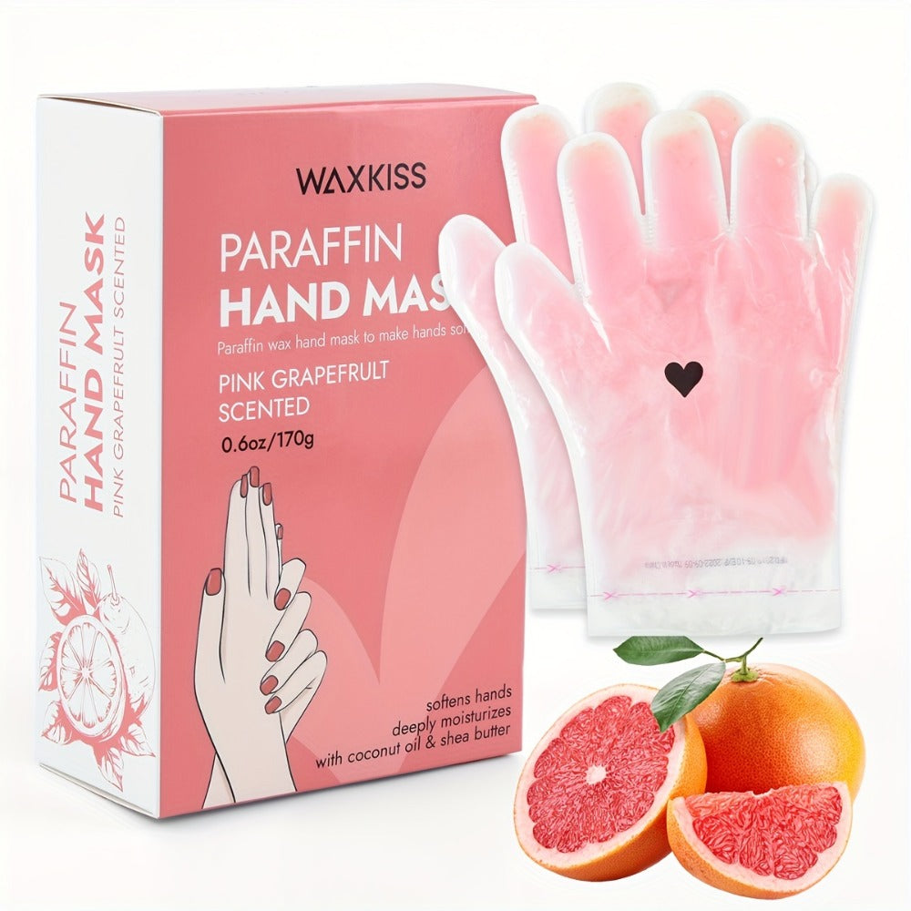 Paraffin Wax Hand & Foot Mask Deep Moisturizing Beauty Treatment – Smooth Soft Skin, Pink Grapefruit & Lavender Scents, Long-Lasting Stone Wax Formula, Home Spa Gift Set for Women