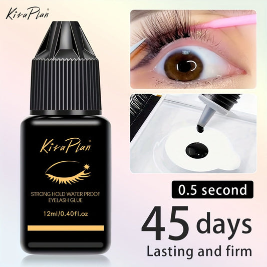 Odorless Lash Extension Glue Quick Dry Black Adhesive for DIY Individual & Cluster Lash Extensions – Self-Grafting Beginner-Friendly Eyelash Bond, Multiple Sizes Available