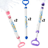 6 sets (2 blue + 2 purple + 2 pink)