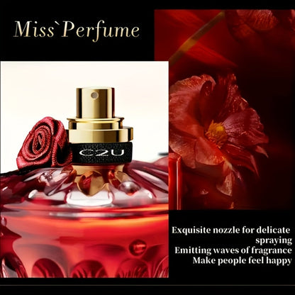Perfume for Women 75ml in Red Crystal-Rose Bottle with Floral-Woody Source Family for Daily Wear