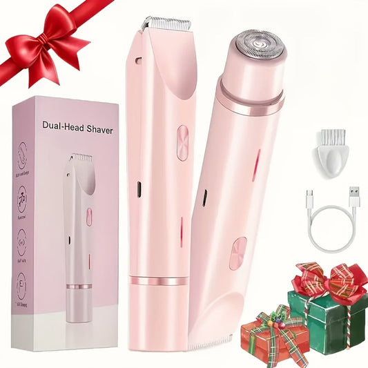 Electric Shaver 2-in-1 Bikini and Facial Razor with USB Rechargeable Power for Dry or Wet Use in Three Colors