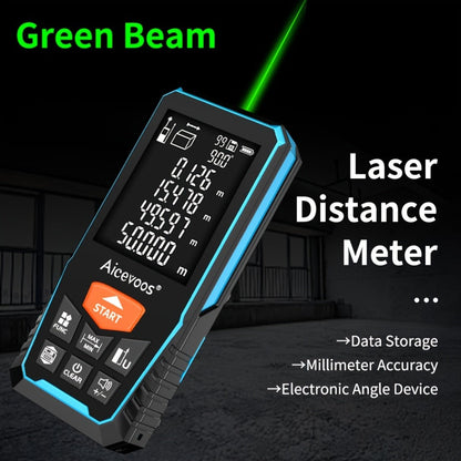 Laser Distance Meter Green Beam Digital Rangefinder 50M 70M 100M 120M Laser Tape Measure with LCD Display for Construction Surveying Indoor Outdoor Measuring