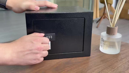 Fingerprint Safe Box with Password and Key Lock 0.3 0.8 1.13 1.71 Cu Ft Home Security Safe for Money Documents Passports Jewelry Bedroom Office Bedside Electronic Combination Lock Steel Safe