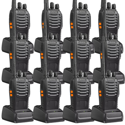 Baofeng UHF Walkie Talkies 16CH 5W – 2/4/6/8/10/12 Pack Two-Way Radios, USB Rechargeable 1500mAh Battery, LCD Display, Hi-Fi Sound, for Outdoor Sports, Hiking, Camping & Emergency Communication