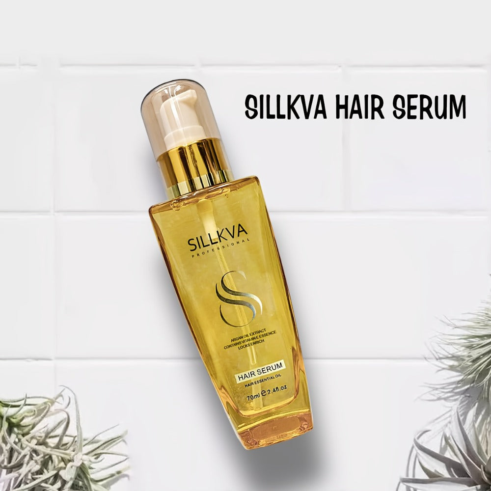Moroccan Argan Oil Hair & Skin Treatment with Applicator Brush 2.4oz - Anti Frizz Smoothing Shine Boost Deep Moisturizing for Dry Damaged Dull Hair Body Oil Gift for Women Men