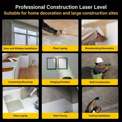 16-Line-Labeled Laser Level Kits in Five Packages with Tripod and No-Tripod Checkout Options