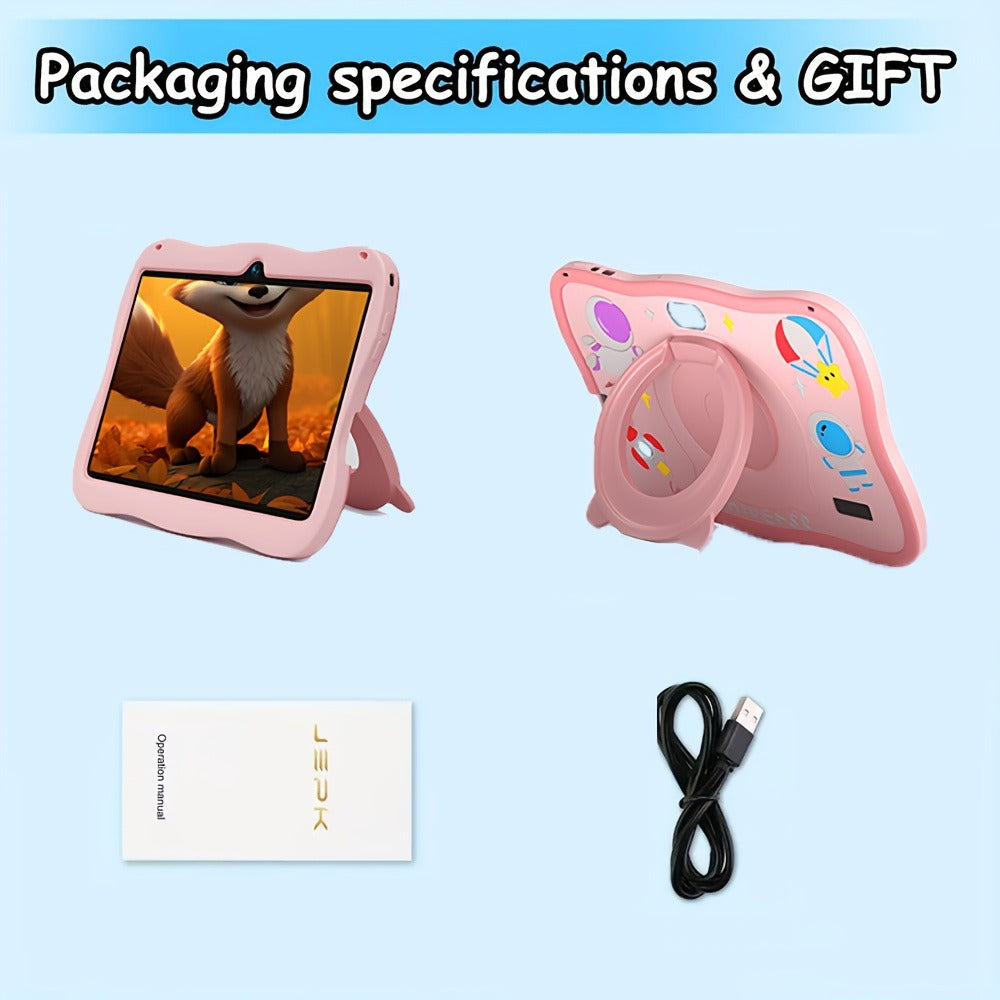 Android 14 Tablet 7 Inch 2025 New Model 5G WiFi 4GB RAM 32GB ROM HD IPS Interactive Display Parental Controls Pre-Installed Apps Kids & Family Tablet – Pink & Blue