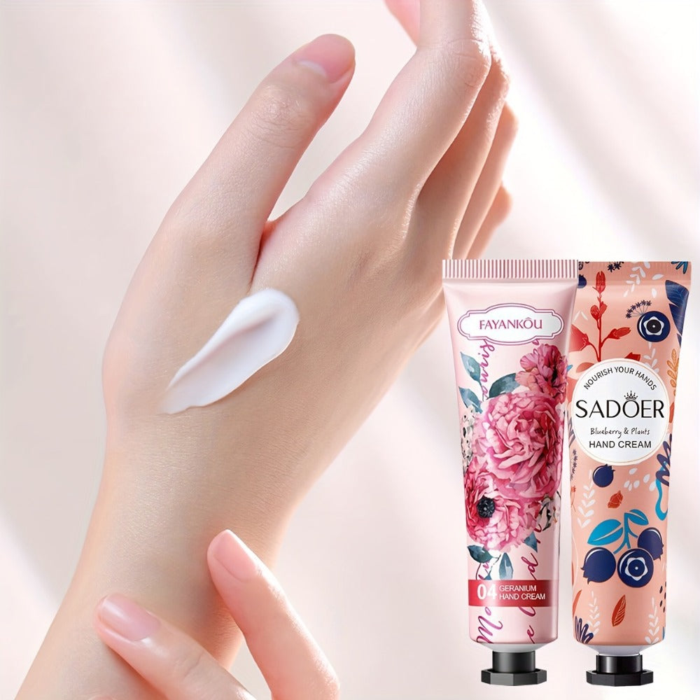 Sixty-Piece Travel Hand Cream Assortment with Random Fruit, Floral and Color-Printed Mini Tubes