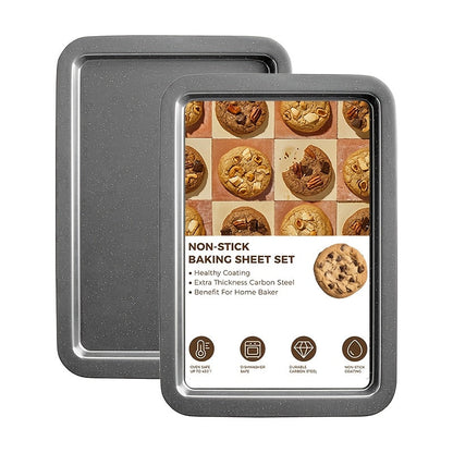 Mixed-Color Bakeware Set with 2–18 Pieces, Cake and Muffin Pans, Trays, Racks and Tools Pictured