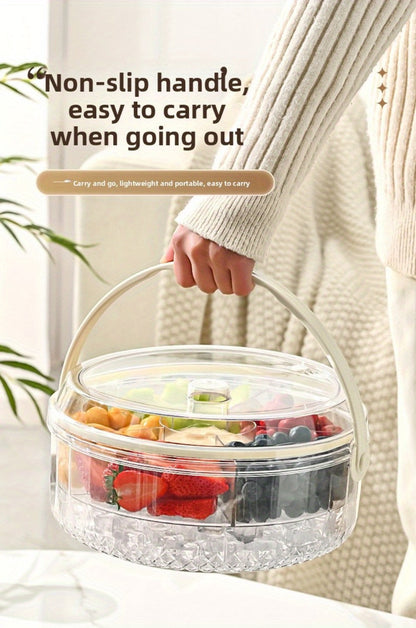 Portable Ice Bucket with Lid Large Insulated Beverage Cooler for Outdoor Party Beer Champagne Fruit