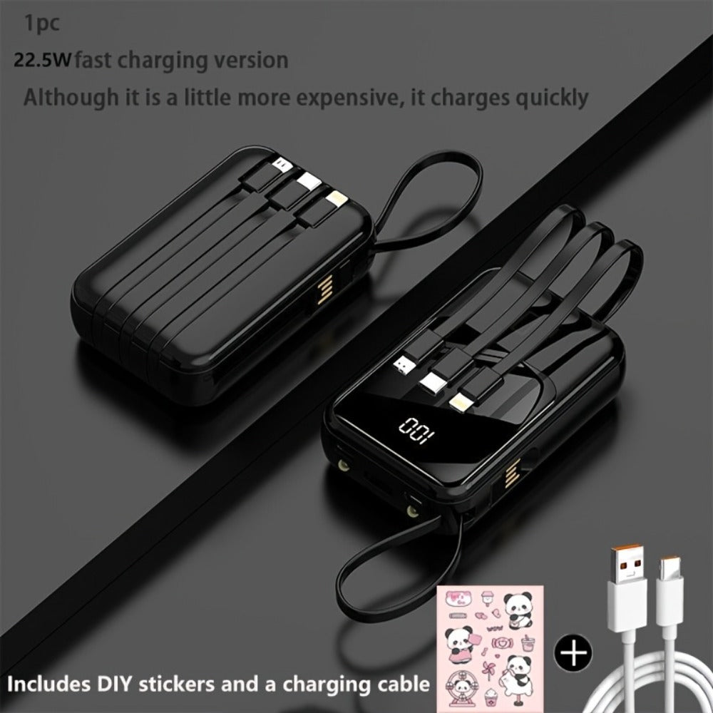 21000mAh Mini Power Bank 22.5W Fast Charging Ultra-Thin LED Display Compact External Battery Pack for iPhone Android Samsung – Slim Portable Charger Holiday Gift