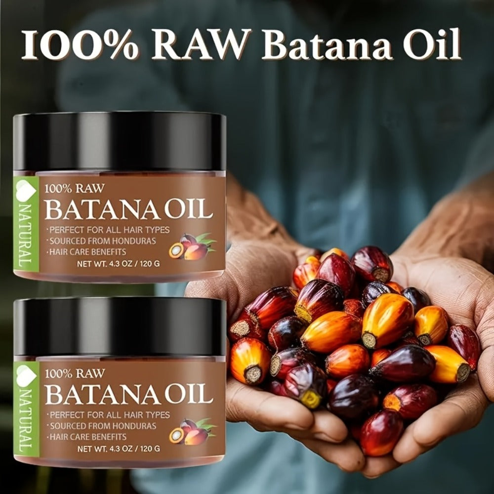 Batana Oil for Hair Growth 2-Pack - Honduras Pure Batana Hair Oil for Dry Damaged Hair, Deep Moisturizing Scalp Treatment, Nourishes All Hair Types, Value Twin Pack
