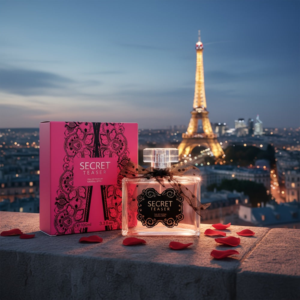 Perfume for Women 100ml in Pink Gift Box with Lychee-Jasmine-Vanilla Source Profile for Daily Wear