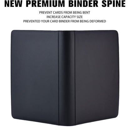 Two-Pack Black Top-Loader Binder Set with 9-Pocket Pages, 41 × 35 × 5 cm Size and 576-Card Capacity Label