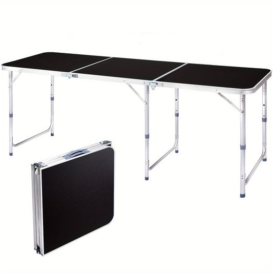 Folding Table 3ft and 4ft Aluminum Alloy Picnic Design with Two Height Positions and Fold-Flat Carry Case