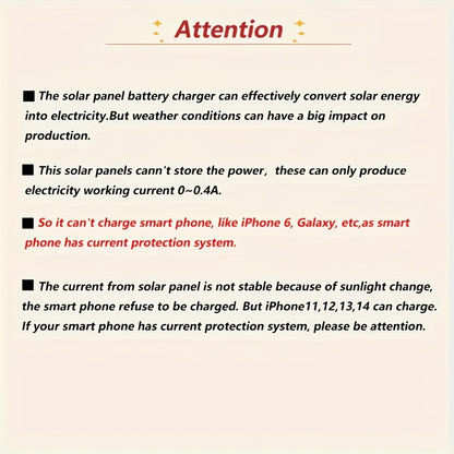 Solar Panel Phone Charger USB – Flexible Photovoltaic Outdoor Charging Panel with USB Cable, Portable Solar Power Generator for Camping, RV, Hiking & Emergency Device Charging (2W / 10W)