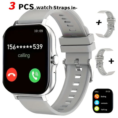 Smartwatch – Email Display 1.83" Full Touch – Wireless Calling, Pedometer, Activity Tracker, Multi-Exercise Modes, Dual TPU Strap, USB…