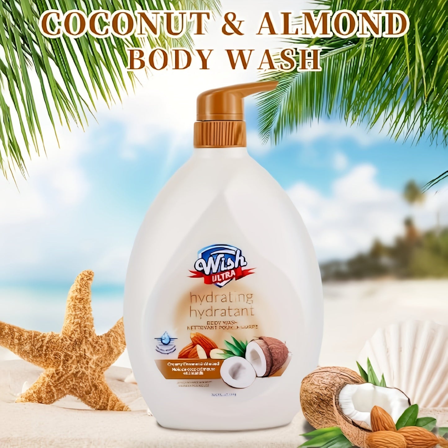Pump-Bottle Body Wash with Vitamin E Label, Five Scent Options and Single or Two-Piece Packs