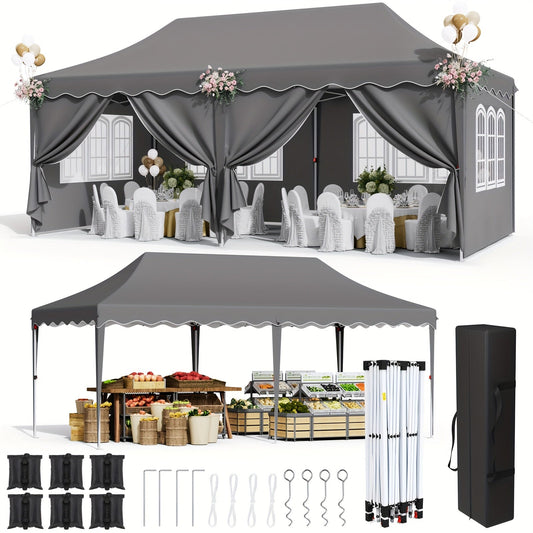 Pop Up Canopy Tent with Sidewalls | Outdoor Party Wedding Backyard