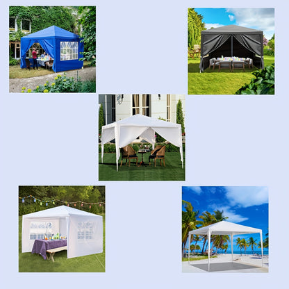 Canopy Tent Sidewalls 10x10 FT PE Fabric Waterproof 3 or 4 Side