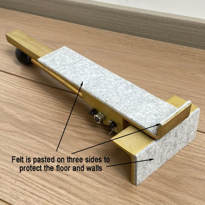 Hardwood Flooring Jack and Positioning Tool for Tongue-and-Groove, Laminate and Engineered Wood Installation