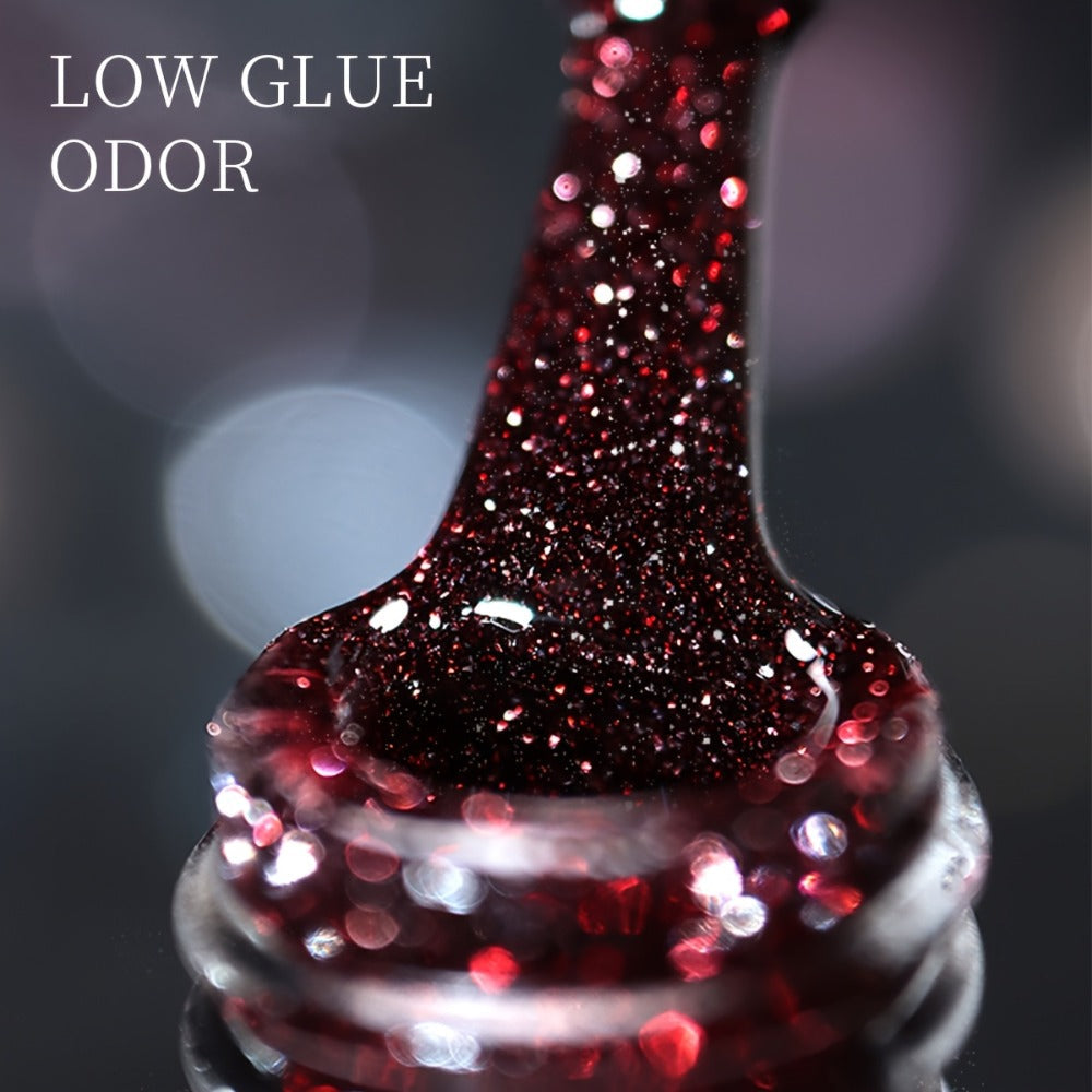 Glitter Gel Nail Polish Set 5 Colors Broken Stone Sparkling – Semi Permanent Soak Off UV LED Nail Gel 0.51oz Each, Long Lasting Multi-Dimensional Glitter Nail Art Polish for Salon & DIY Home Use